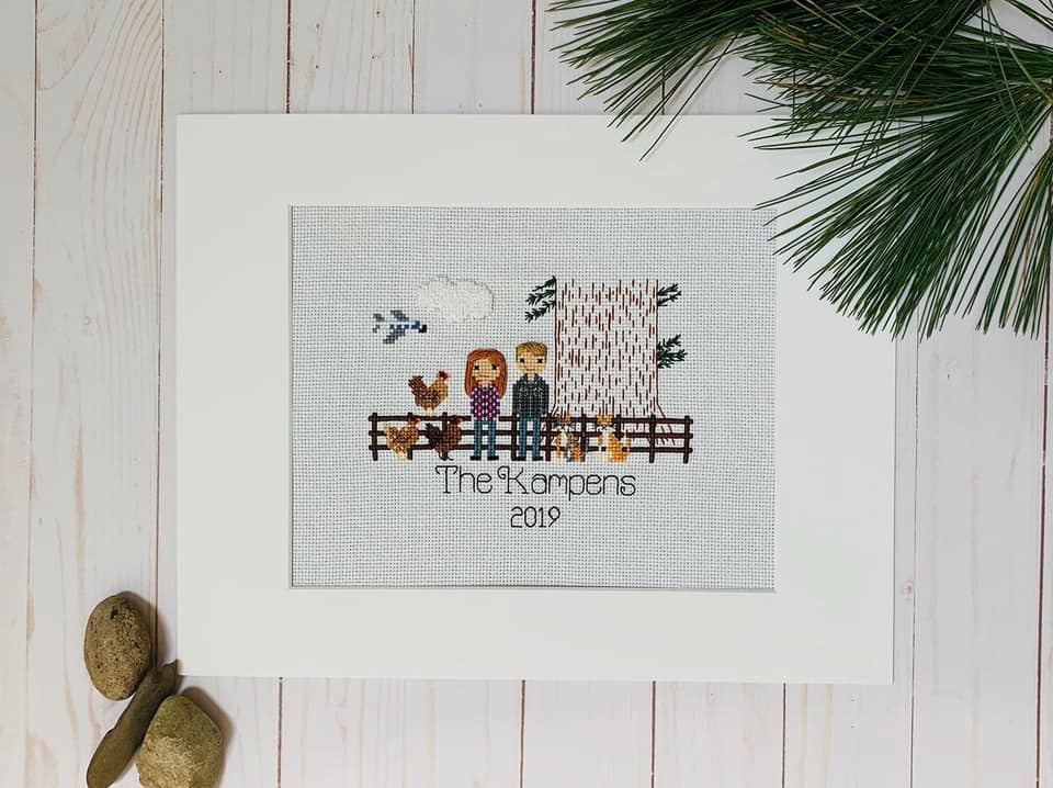 Stitch People Farm Animals — Cross-Stitch Pattern Book