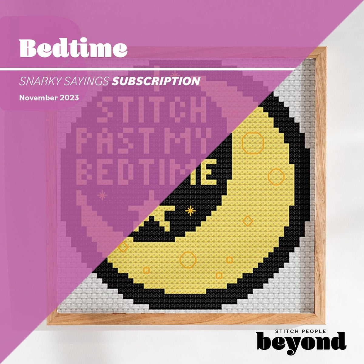 I Stitch Past My Bedtime — Cross-Stitch Pattern