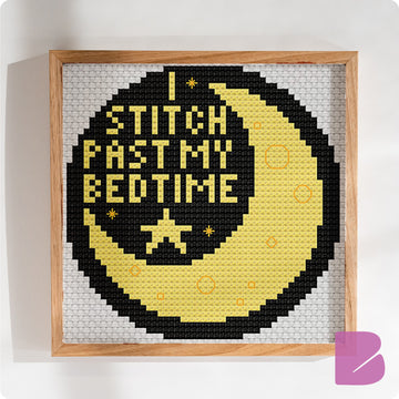 I Stitch Past My Bedtime — Cross-Stitch Pattern