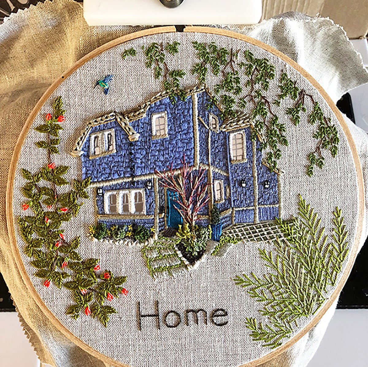 Hand-Stitched House — Embroidery Book