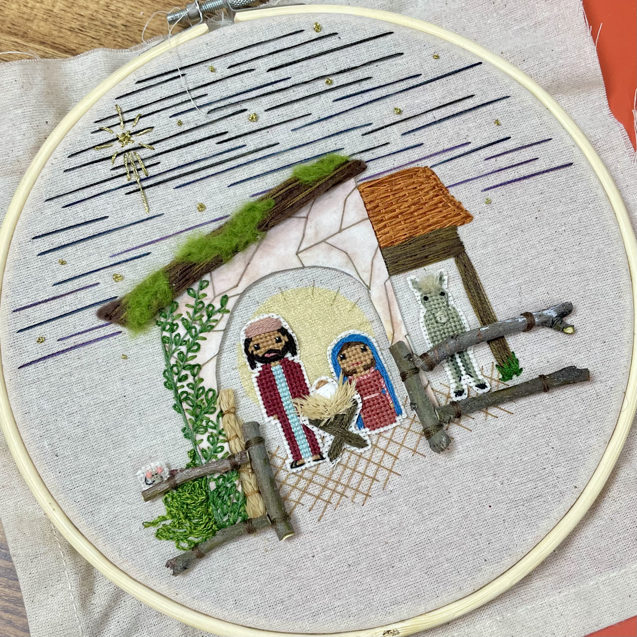 Christmas Nativity House Pattern
