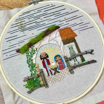 Christmas Nativity House Pattern