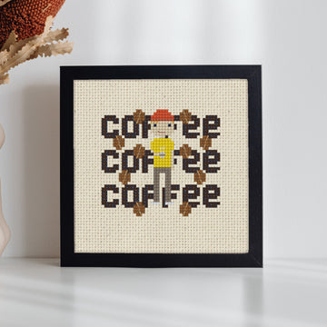 Coffee Coffee Coffee — Cross-Stitch Pattern