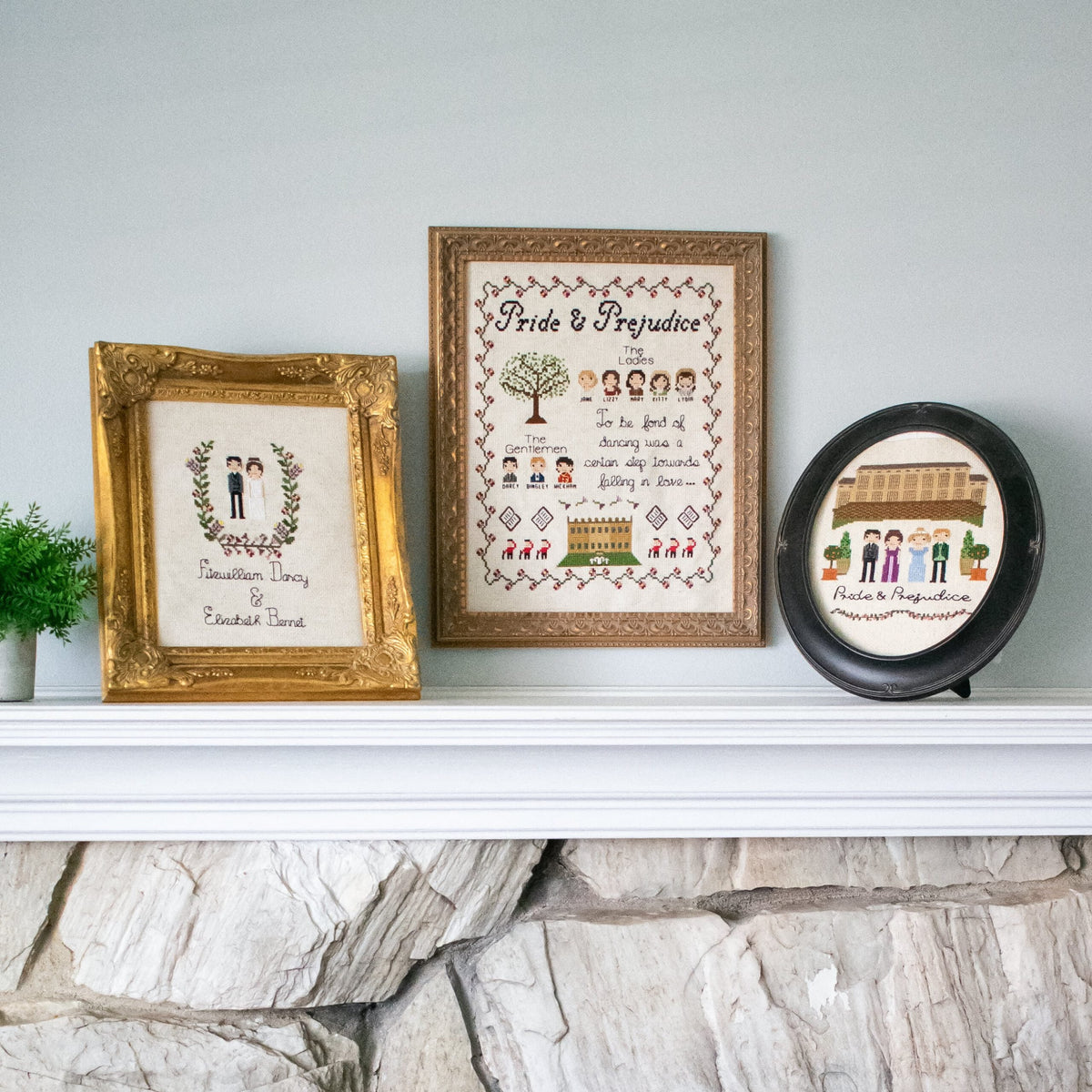 Pride & Prejudice Trio — Cross-Stitch Pattern Bundle