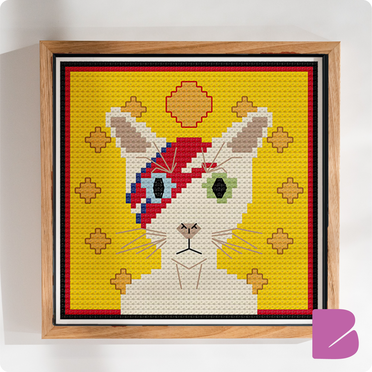 David Meowie — Cat Portrait Cross-Stitch Pattern