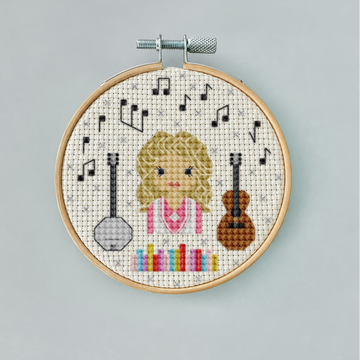Dolly Parton — Cross-Stitch Portrait Pattern