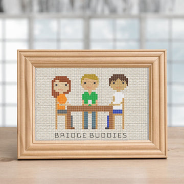 A Night In: Movies, Games & Puzzles — Cross-Stitch Pattern Set