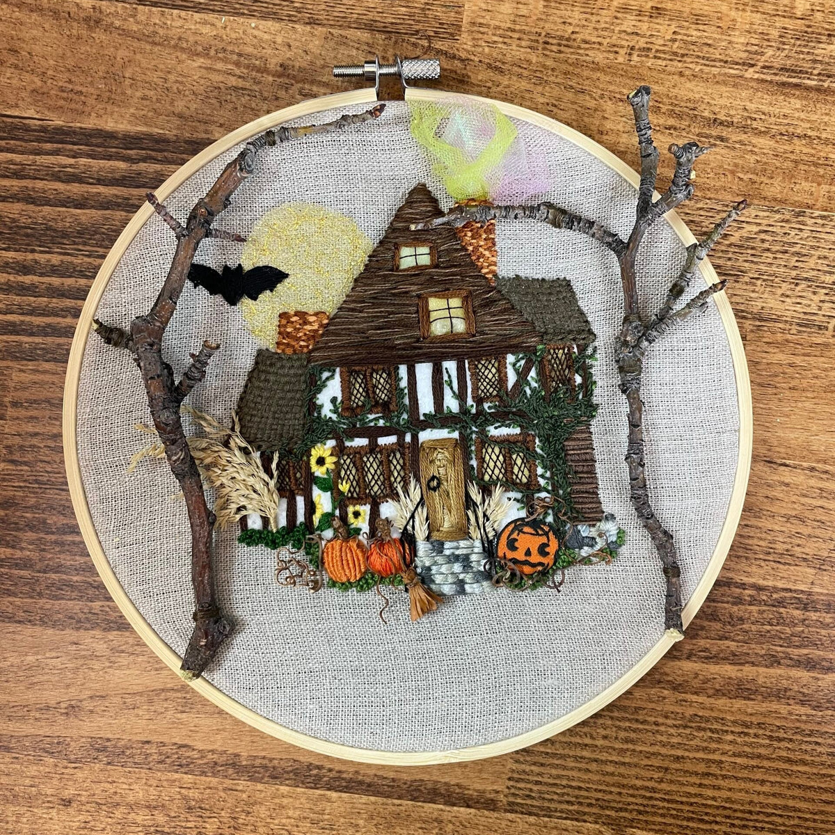 Haunted Halloween House — Cross-Stitch & Embroidery Pattern