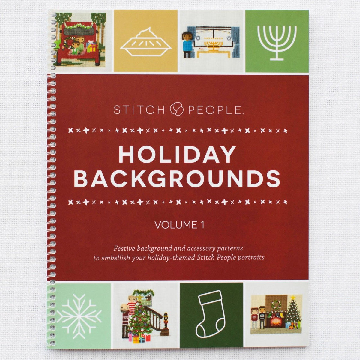 Holiday Backgrounds — Cross-Stitch Pattern Book