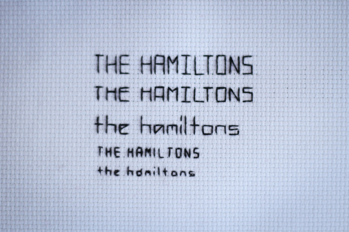 Alphabet: John Doe — Cross-Stitch Pattern