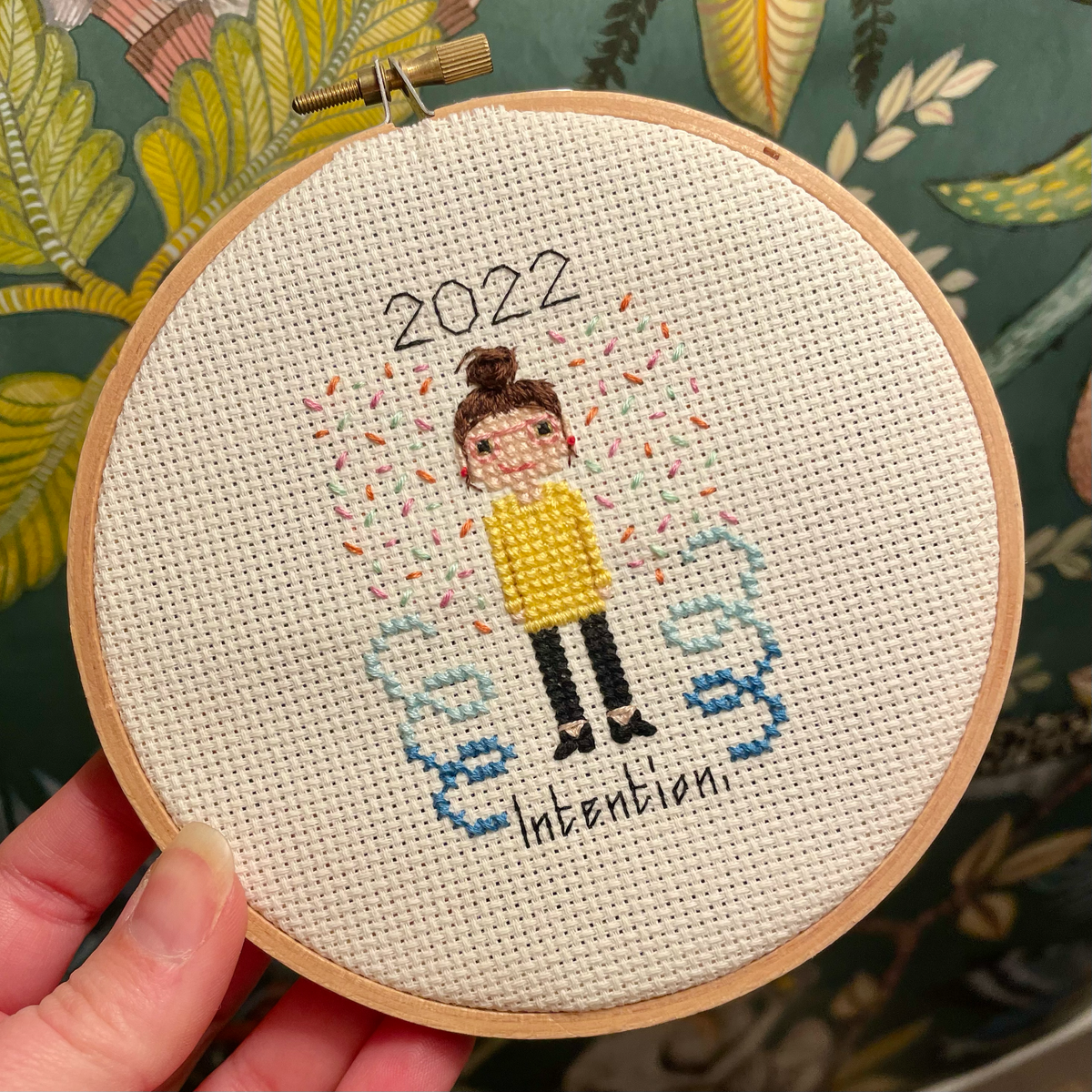 Affirmations, Intentions & Daily Trackers — Cross-Stitch Pattern Set