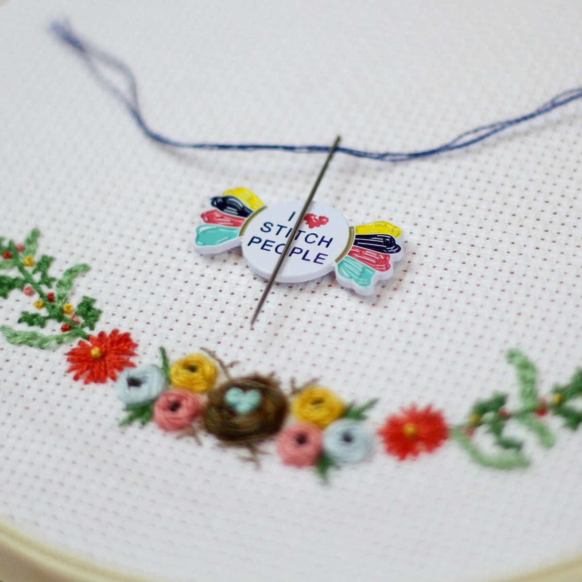 "I ❤️ Stitch People" Needleminder