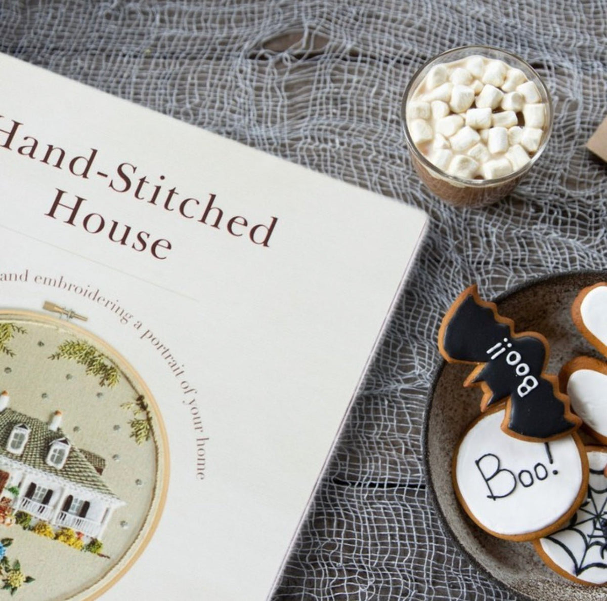 Halloween Cottage Embroidery Class & Pattern — 3-Part Series