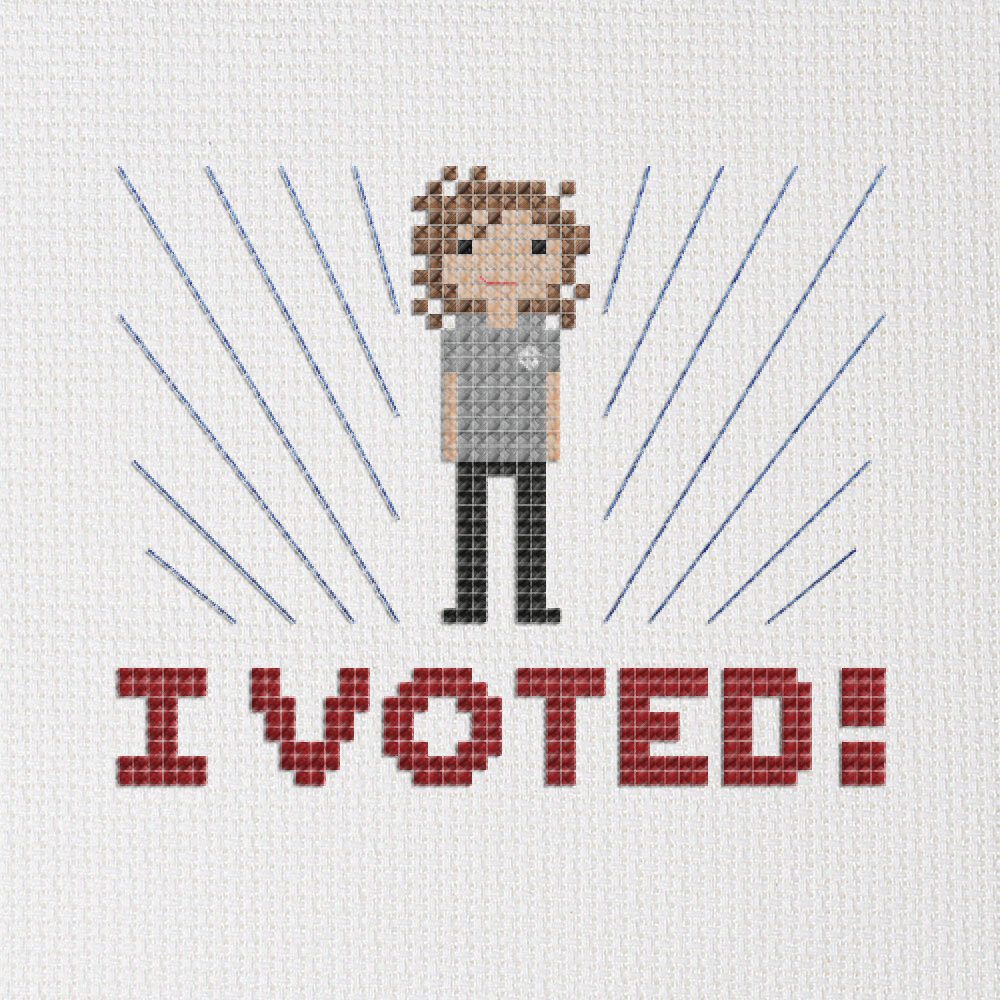 Voting Day USA Cross-Stitch Patterns