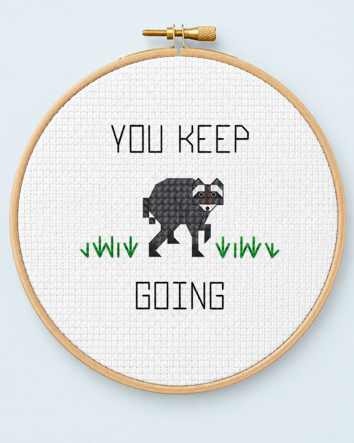 Jimothy the Raccoon — Free Cross-Stitch Pattern