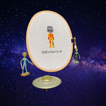 Lost in Space — Retro Cross-Stitch Sci-Fi Patterns