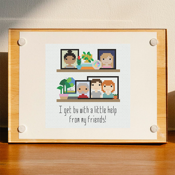 A Little Help from my Friends — Friendship Gallery Cross-Stitch Pattern