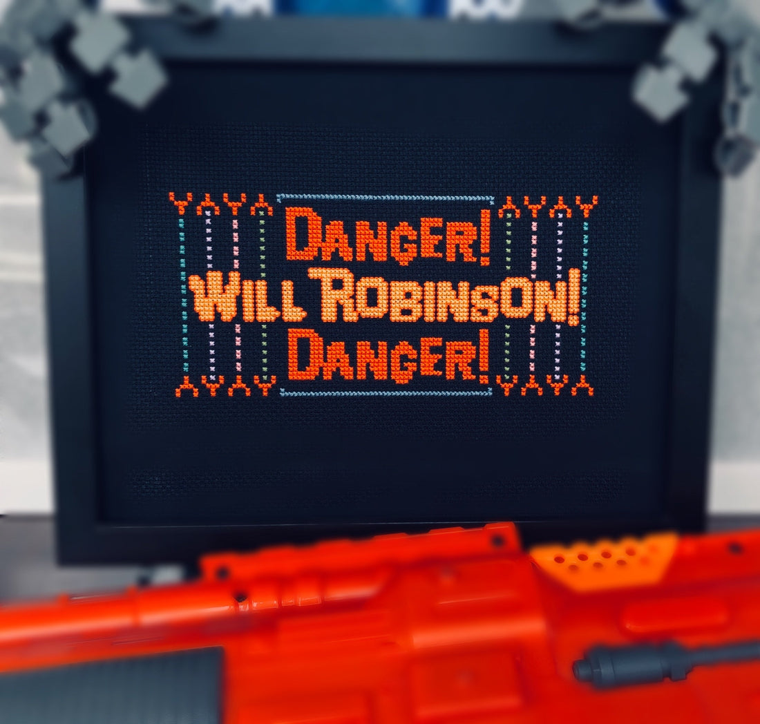 Lost in Space — Retro Cross-Stitch Sci-Fi Patterns