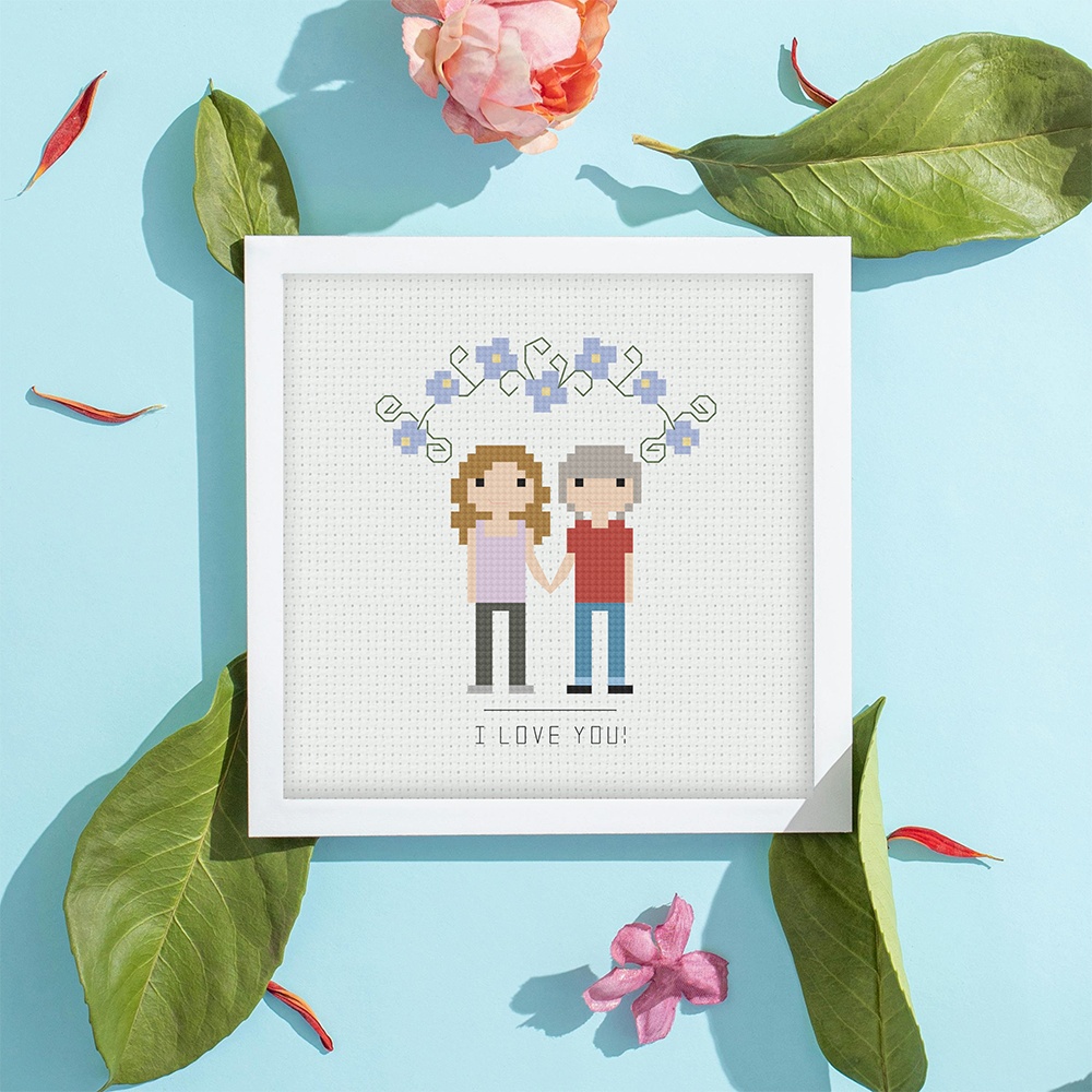 Mother's Day Duo with Florals – Cross Stitch & Embroidery Patterns