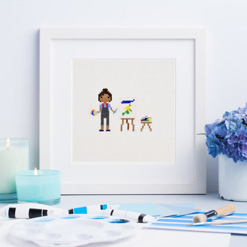 Hands-On Artistry: Pottery, Painting & Jewelry — Cross-Stitch Pattern Set