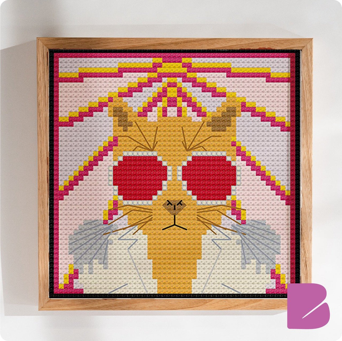 Meowton John — Cat Portrait Cross-Stitch Pattern