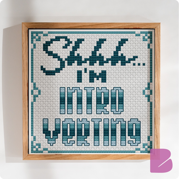 Shh...I'm Introverting — Cross-Stitch Pattern