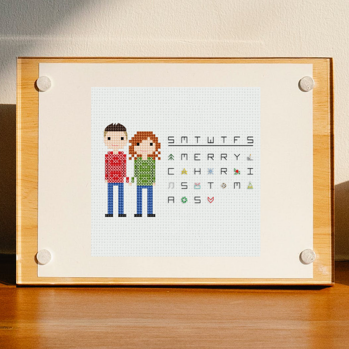 Tiny Christmas & Hanukkah Advent Calendar — Cross-Stitch and Embroidery Pattern