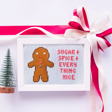 Gingerbread Cookie — Cross-Stitch Pattern