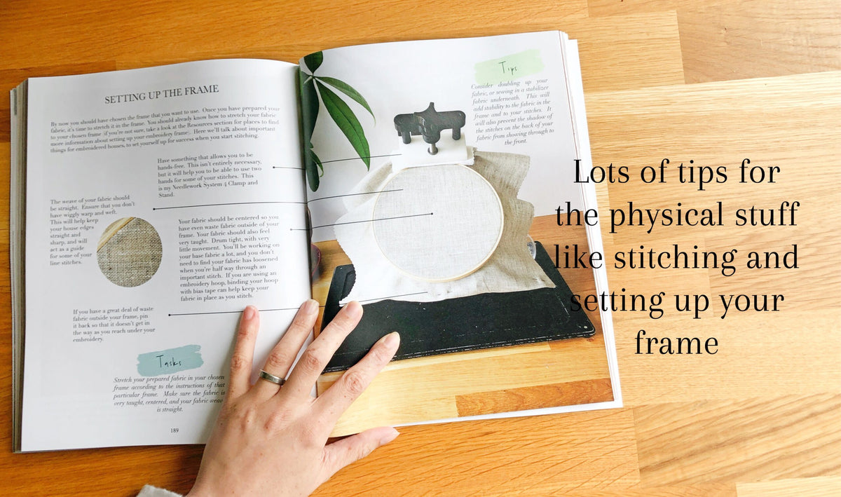 Hand-Stitched House — Embroidery Book