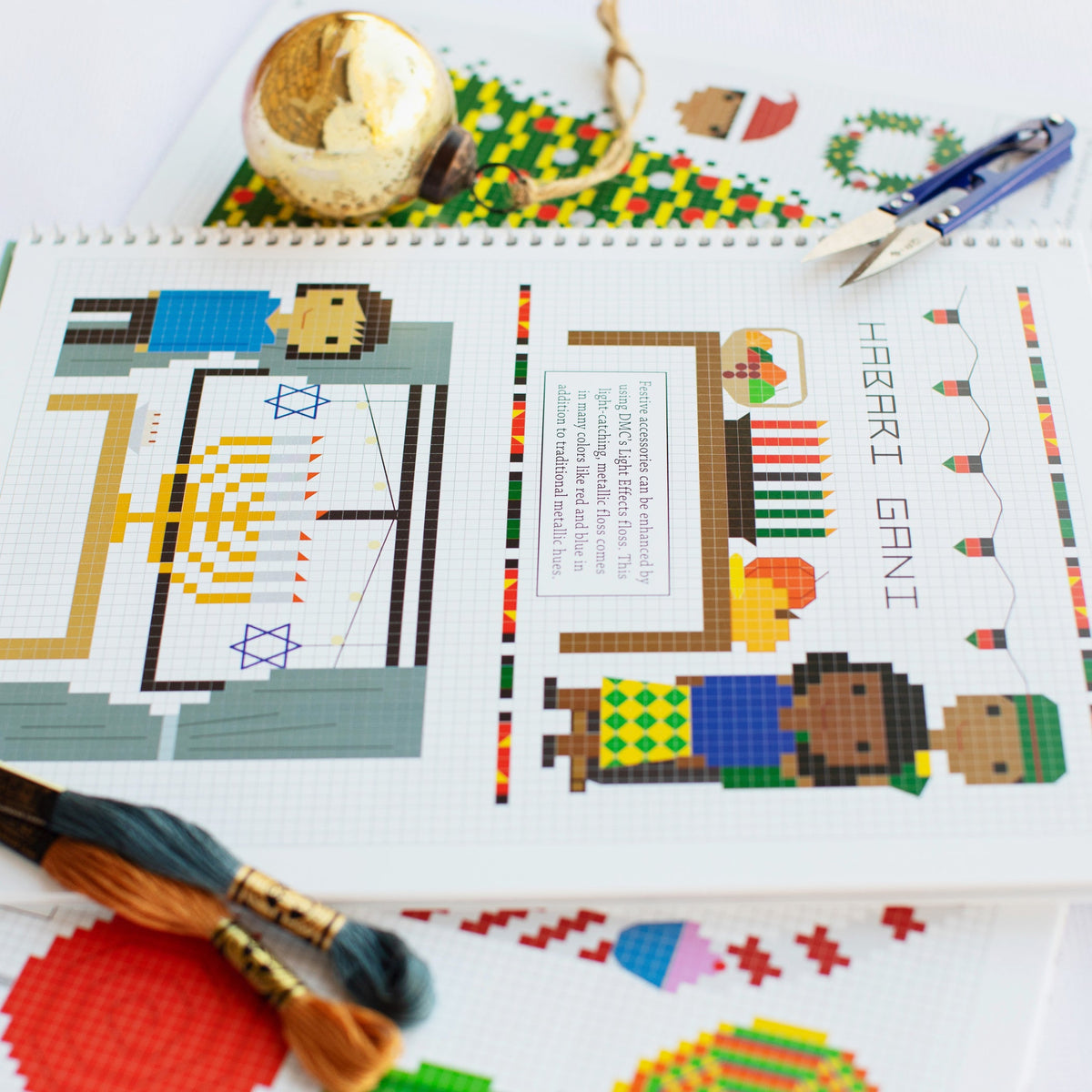 Holiday Backgrounds — Cross-Stitch Pattern Book