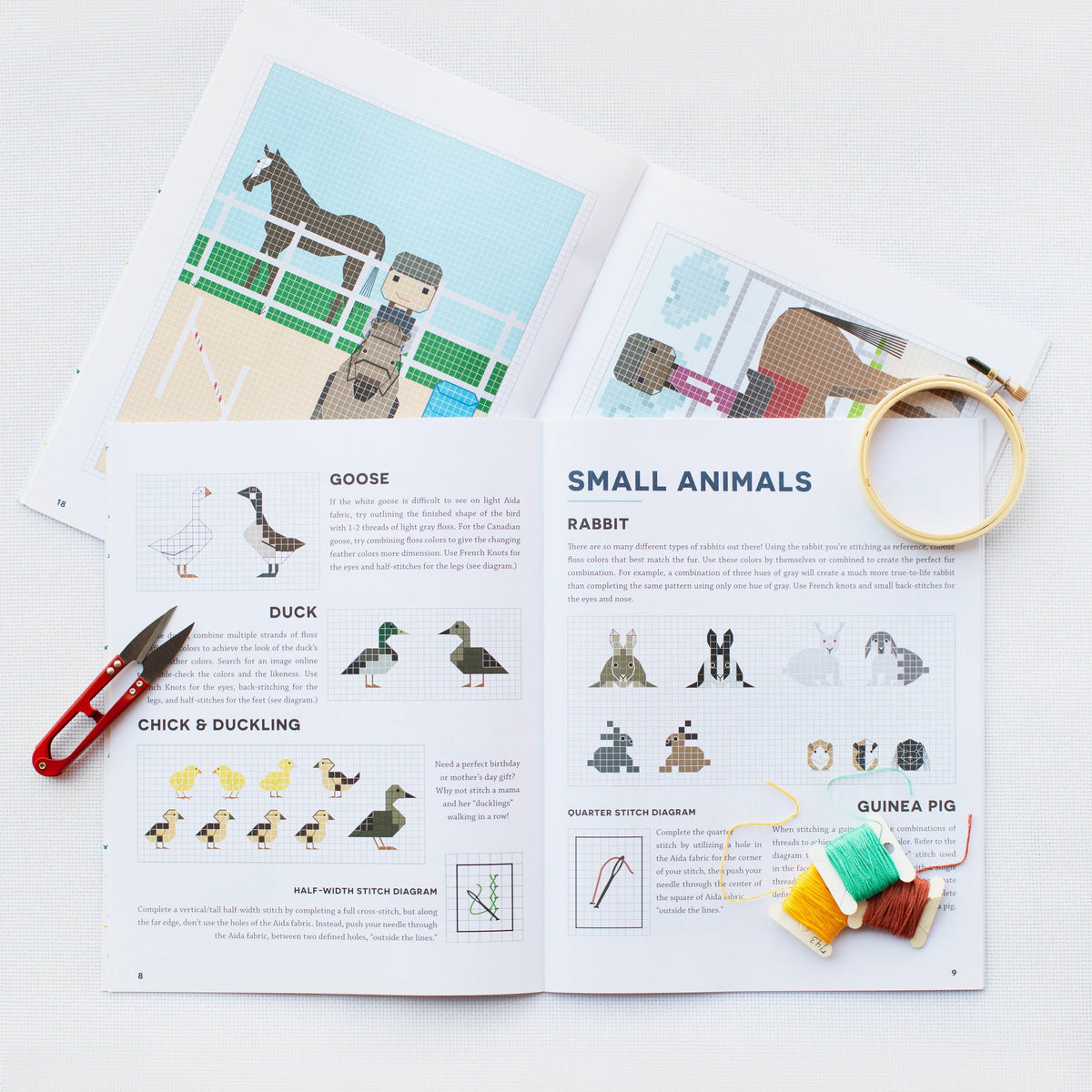 Stitch People Farm Animals — Cross-Stitch Pattern Book
