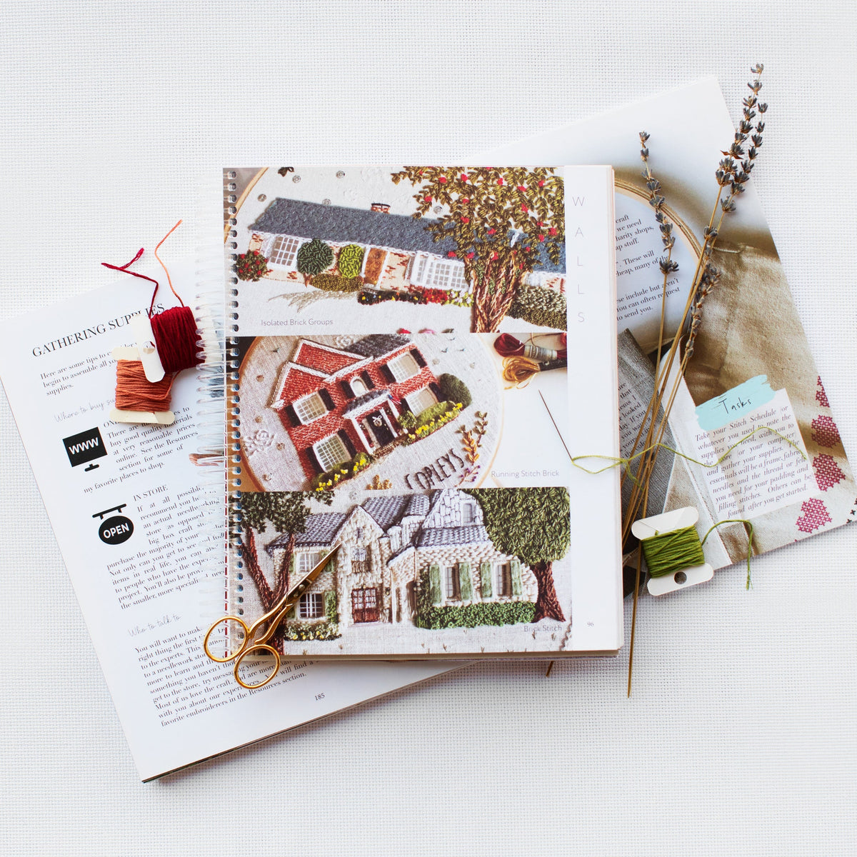 Hand-Stitched House — Embroidery Book