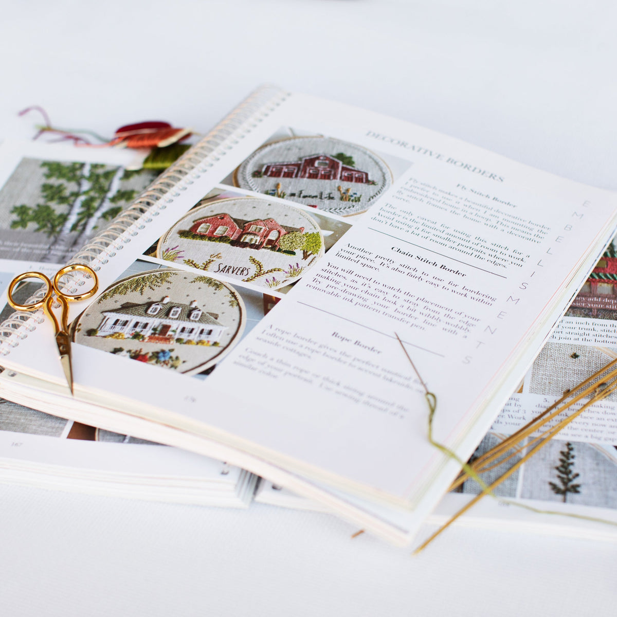 Hand-Stitched House — Embroidery Book