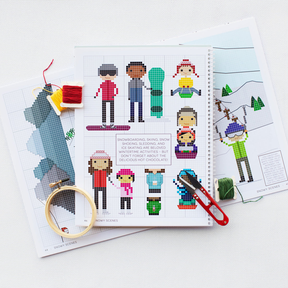 Stitch People Backgrounds — Cross Stitch Pattern Book