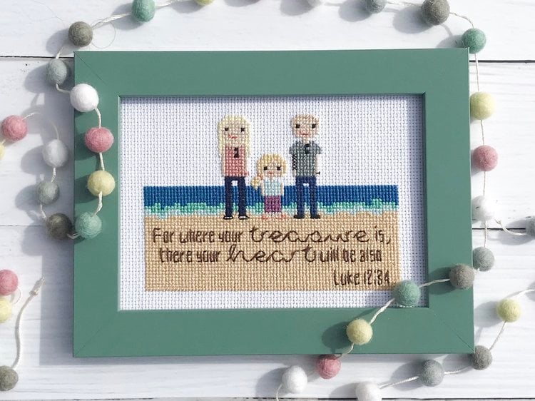 Stitch People Backgrounds — Cross Stitch Pattern Book