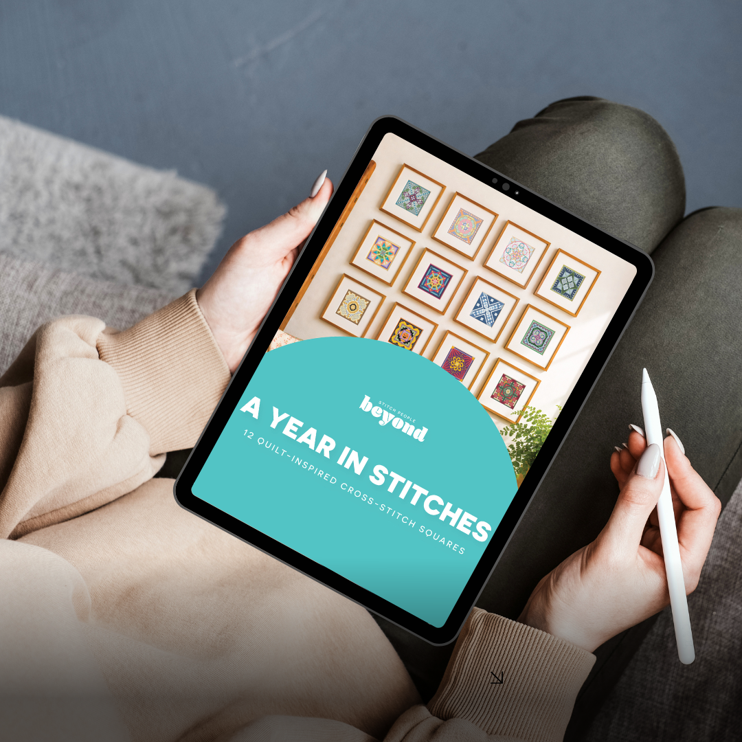 A Year in Stitches: 12 Quilt-Inspired Cross-Stitch Squares — Cross-Stitch Pattern Book