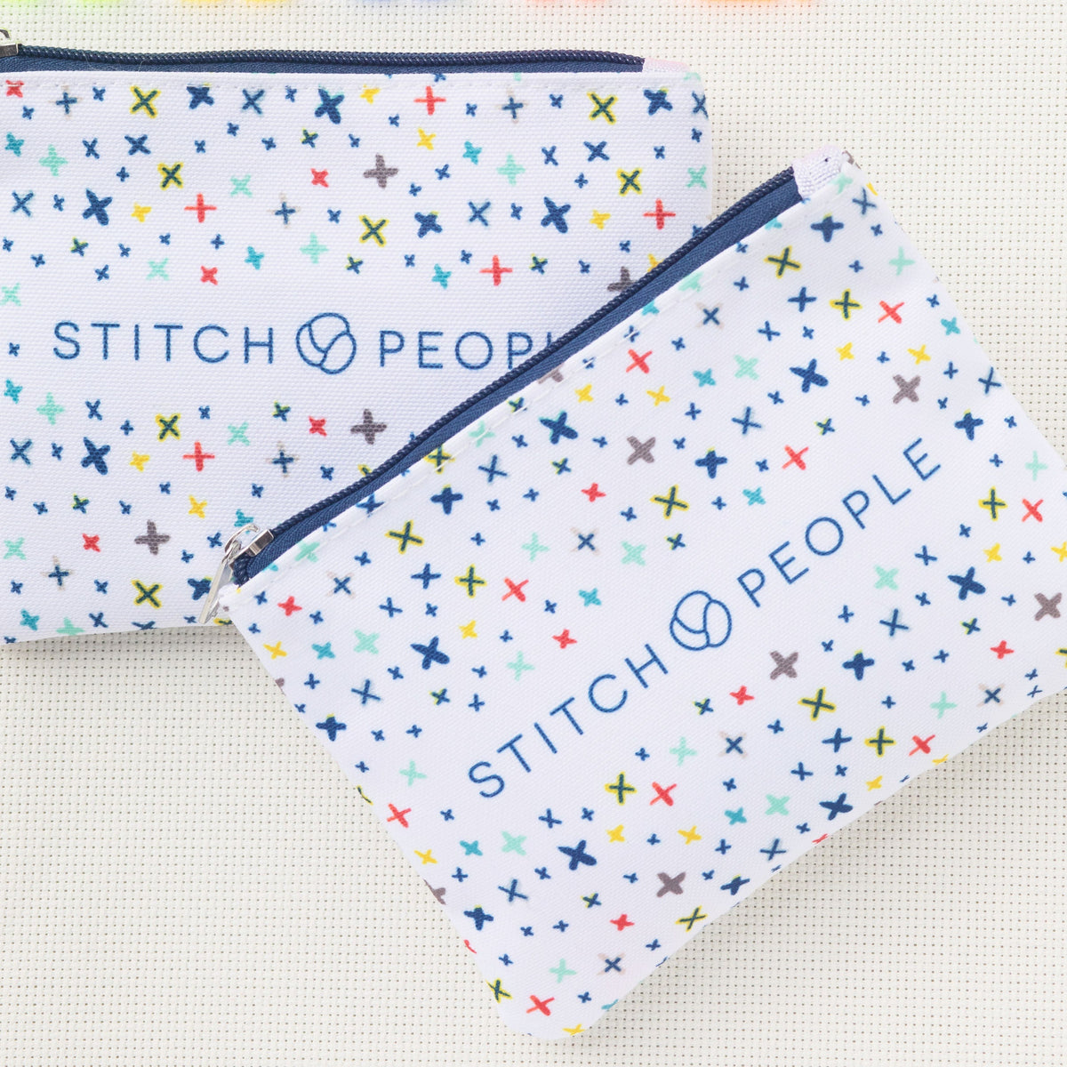 Stitch People Storage Pouch - 5x7" Zipper Pouch for Stitching Supplies