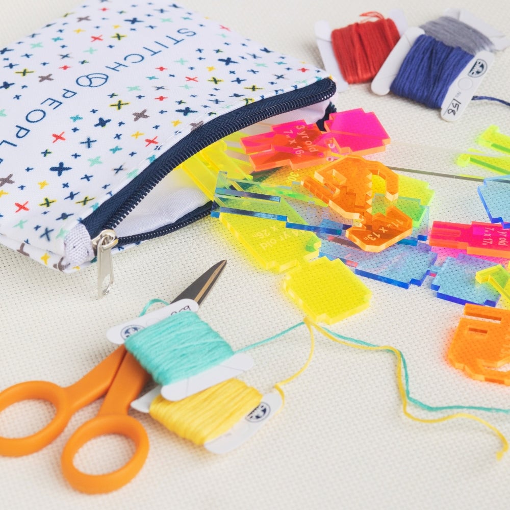 Traceable Stitch People Character Templates— for Pattern Design