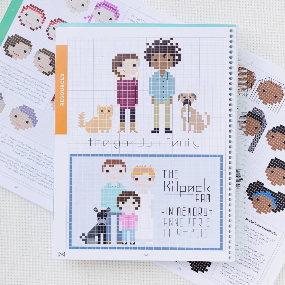 Do-It-Yourself Stitch People — Mix-and-Match Cross-Stitch Portrait Pattern Book