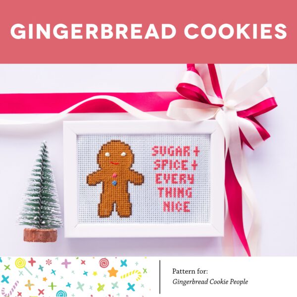 Stitch People Gingerbread Cookie Pattern