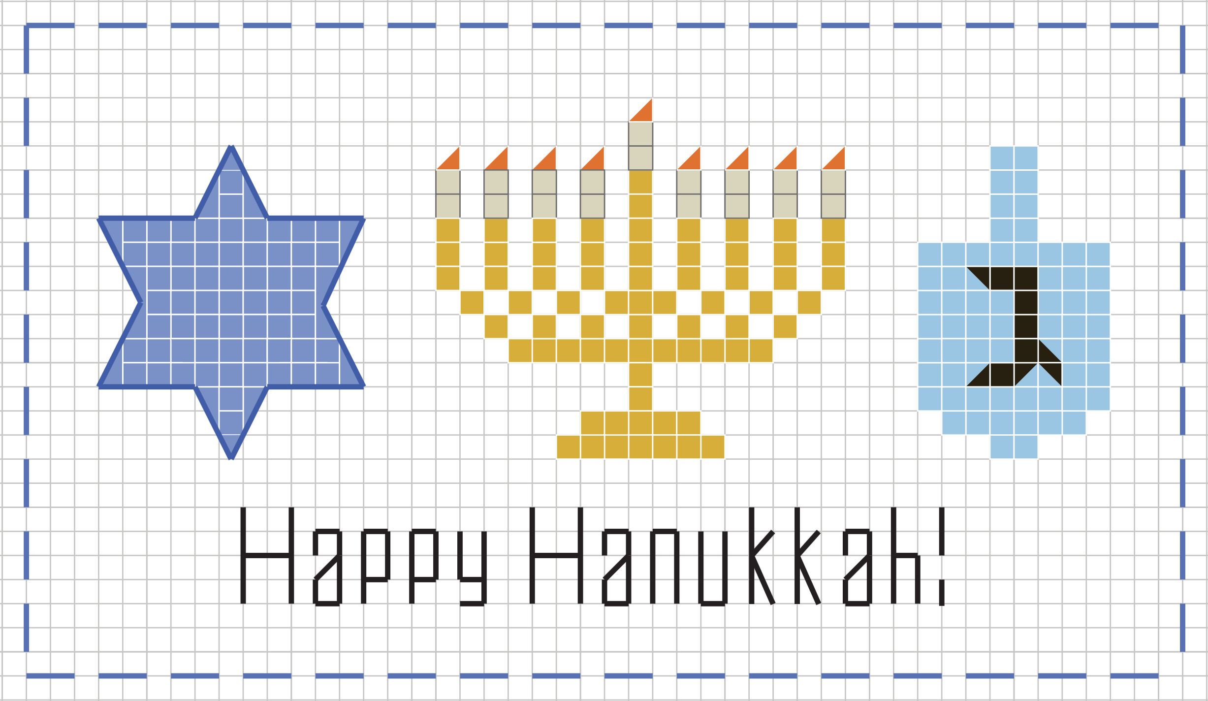 Free Hanukkah Pattern