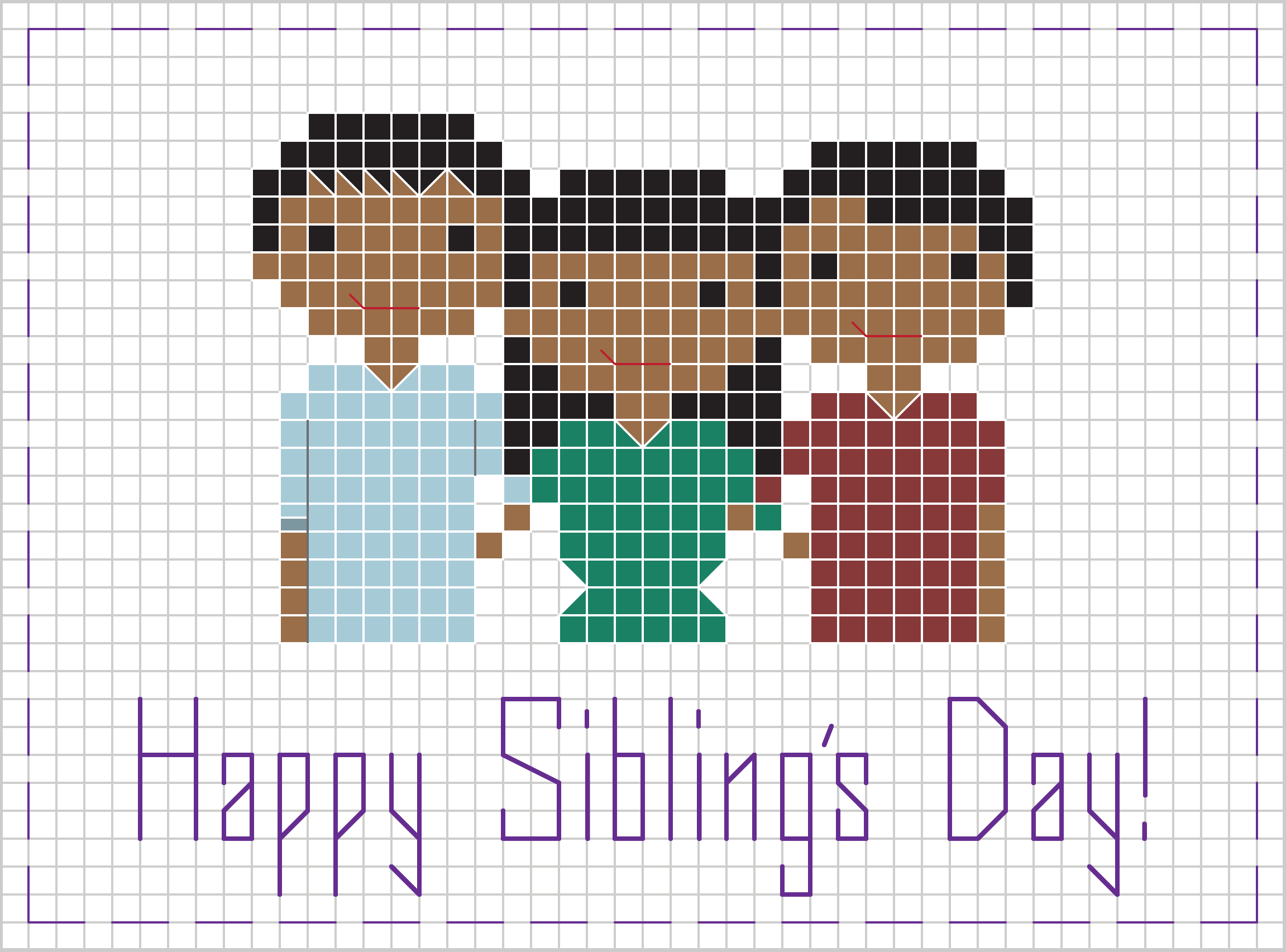 Free Sibling’s Day Pattern